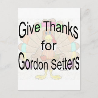 Danke an Gordon Setters Postkarte