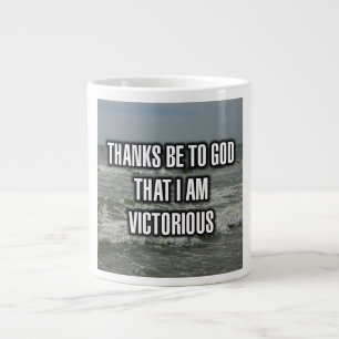 Danke an Gott, dass ich die siegreiche Tasse bin