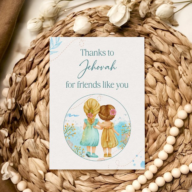 Danke an Jehovah für Freunde wie You Card (Von Creator hochgeladen)