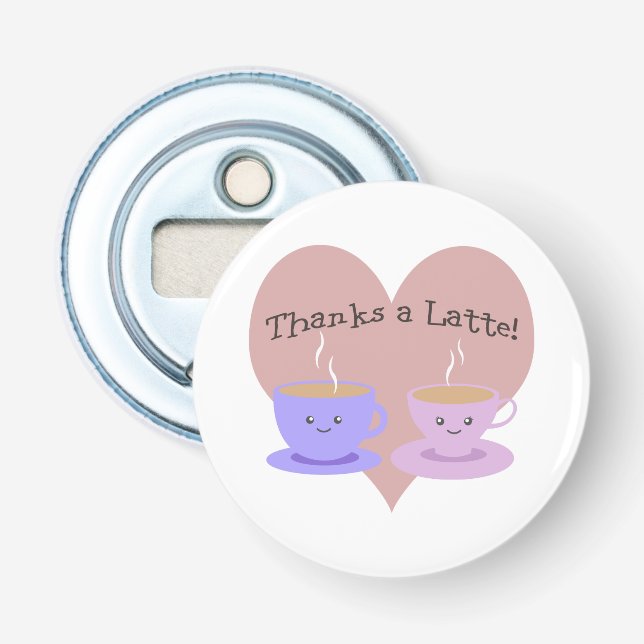 Danke an Latte Flaschenöffner (Vorderseite)