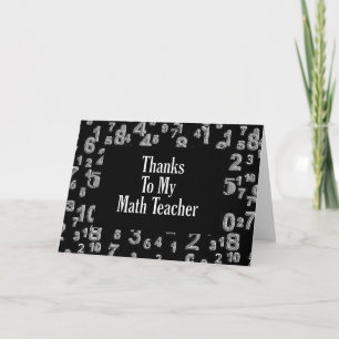 Danke an meinen Mathematiklehrer