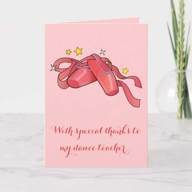 Danke an meinen Tanzlehrer: Red Ballet Shoes (Vorderseite)