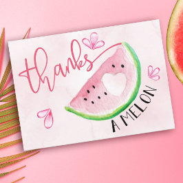 Danke an Melon Watercolor Watermelon Einladung
