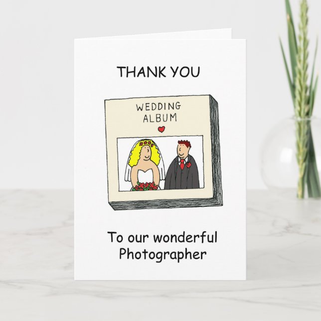 Danke an unseren Hochzeitfotografen (Vorderseite)