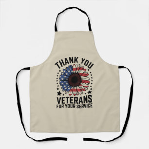 Danke an Veteranen Sonnenblume Militärveteranen-Ta Schürze