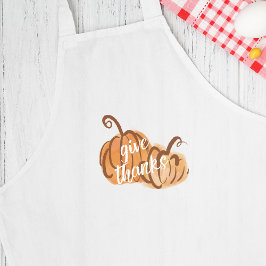 Danke an Watercolor Pumpkins Erntedank Schürze