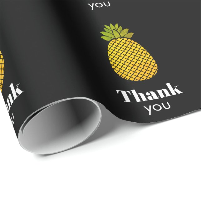 Danke Ananas Geschenkpapier (Rolleneckpunkt)