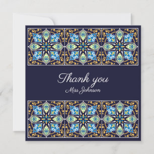 Danke anpassbare blaue Azulejos