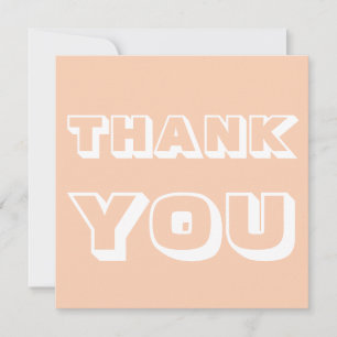 Danke, Aprikosenweiß Karte