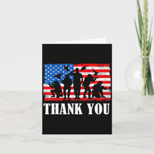 Danke Armee Geschenk Gedenktag patriotisch militär Karte