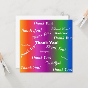 Danke! Auf Rainbow Gradient! Karte