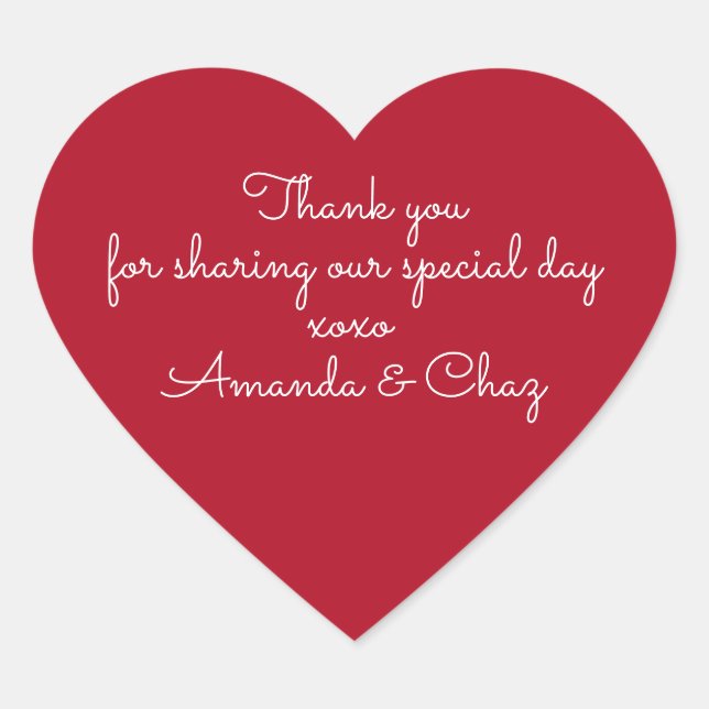 Danke, Aufkleber (Vorderseite)