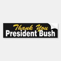 Danke Autoaufkleber Präsidenten-Bush