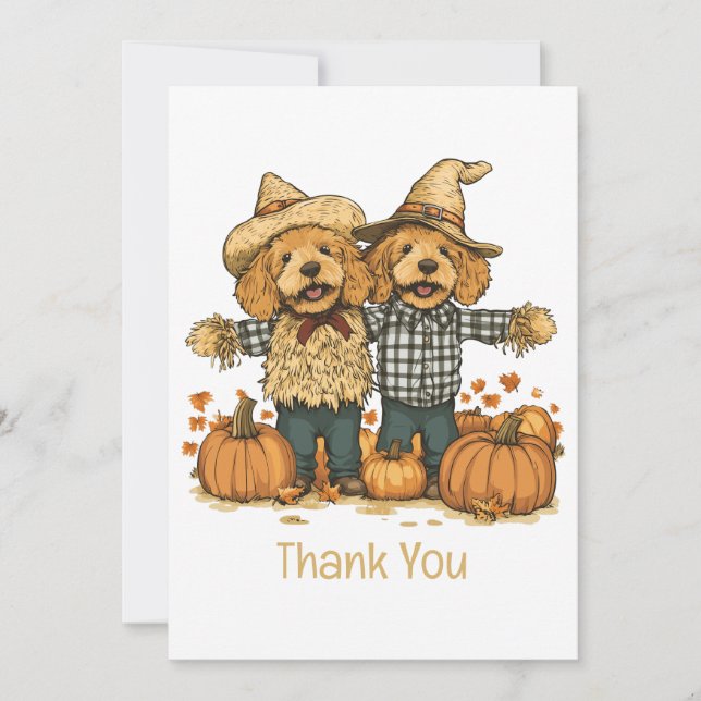 Danke Autumn Harvest Goldendoodle Hunde (Vorderseite)