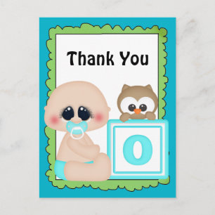 Danke, Baby Boy Postcard Postkarte