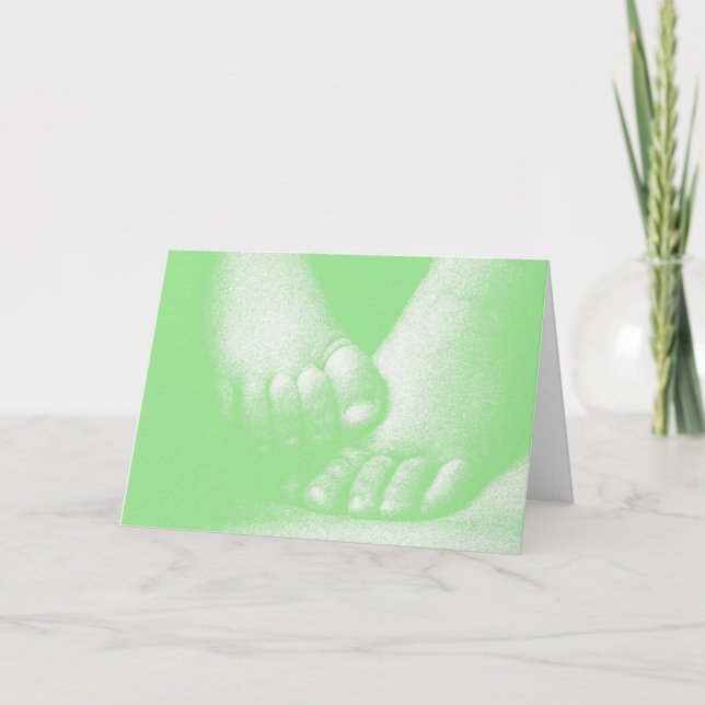 Danke Baby Dusche - Green (Vorderseite)