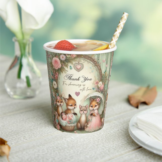 Danke, Baby Dusche Papierbecher (In Situ)