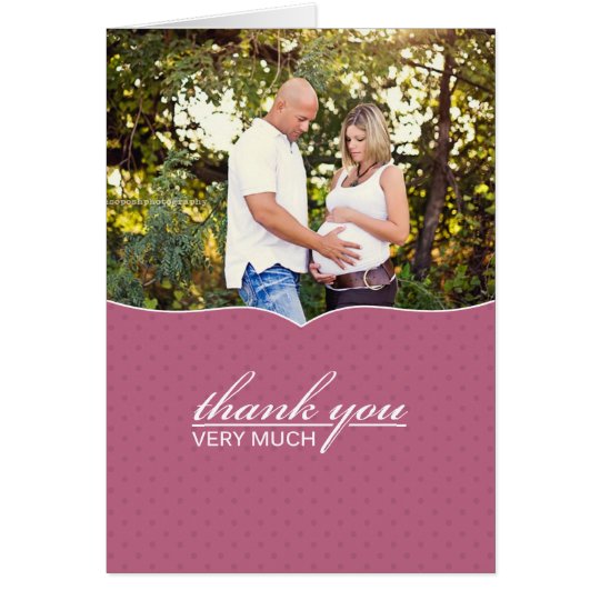 Danke Baby-Duschen-Foto-Karte Karte