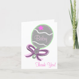 Danke Baby Duwer Elegante Pink Rattle