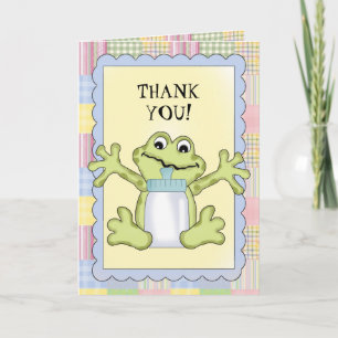 Danke Baby-Frosch-Grußkarte