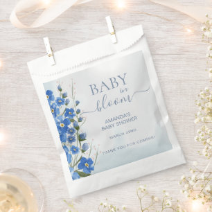 Danke Baby in Bloom Boy Blue Floral Dusche Geschenktütchen