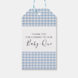 Danke Baby Q Baby Dusche Barbecue Boy Blue Geschenkanhänger