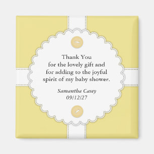 Danke Babyparty Dantel Magnet