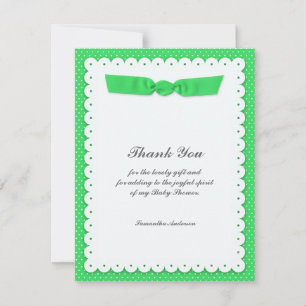 Danke Babyparty-flache Karte