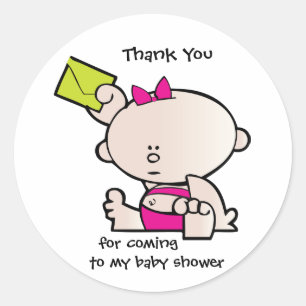 Danke Babyparty-Geschenk-Umbau-Aufkleber Runder Aufkleber