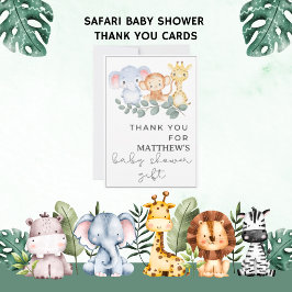 Danke Baby's Name Animal Safari Babydusche