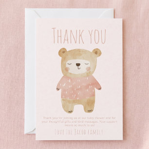Danke Bär Baby rosa Dusche Süß