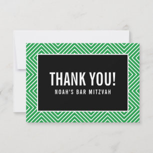 DANKE BAR MITZVAH moderne geometrische Kelly-Grün