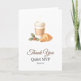 Danke Barista Ruhiger MVP Karte