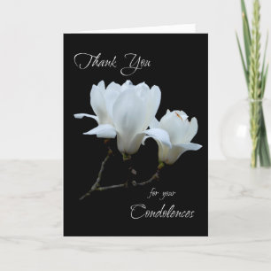 Danke Beileidweißmagnolien