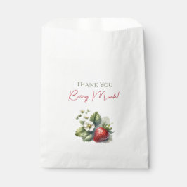 "Danke Berry Much" Strawberry Birthday Geschenktütchen