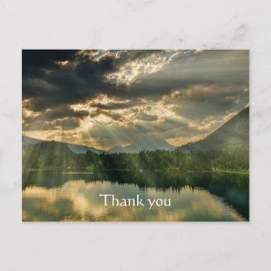 Danke Bibel Schrift Sonnenaufgang Bricht See Postkarte
