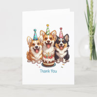 Danke, Birthday Corgi Dogs