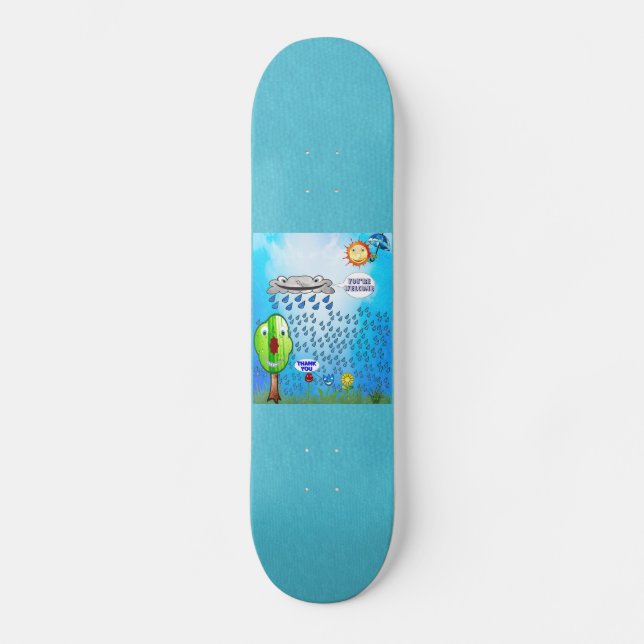 Danke Blume Skateboard (Vorderseite)