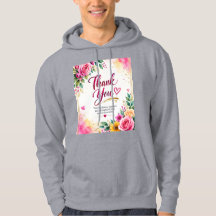 Danke Blumen-Hoodie | Wertschätzungsgeschenk