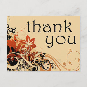 danke : Blumenwind : Postkarte