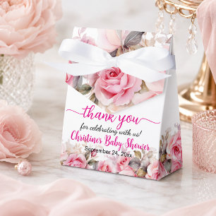 Danke Blush Rosen Baby Shower Geschenkschachtel