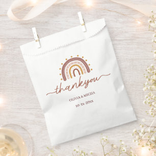 Danke Boho Rainbow Gastgeschenk Hochzeit Bag Geschenktütchen
