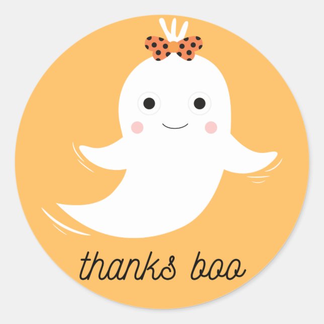 Danke Boo Sticker (Vorderseite)