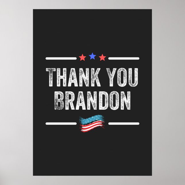 Danke Brandon Poster (Vorne)