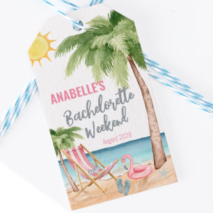 Danke Brautjungfer Tropischer Strand Geschenk Geschenkanhänger