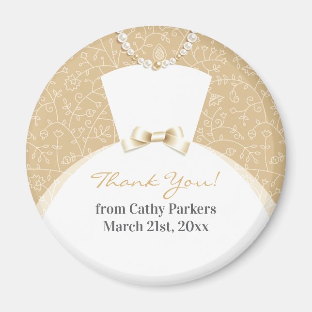 Danke Brautparty Magnet (Vorne)