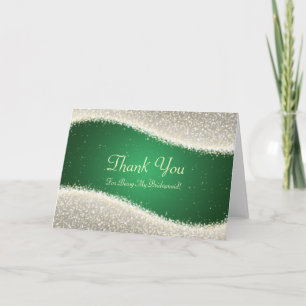 Danke Bridesmaid Dazzling Glitzern Green