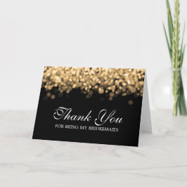 Danke Bridesmaid Gold Lights