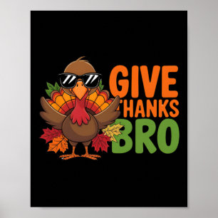 Danke Bro Niedlich Türkei Kleinkind Erntedank H Poster