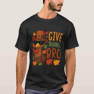 Danke Bruder Süßer Truthahn Dankbar Thanksgiving T-Shirt